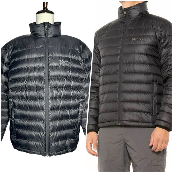 Marmot | Men | Azos Black 700 Duck Down Fill Winter Puffer Jacket | Size XL - Picture 1 of 15